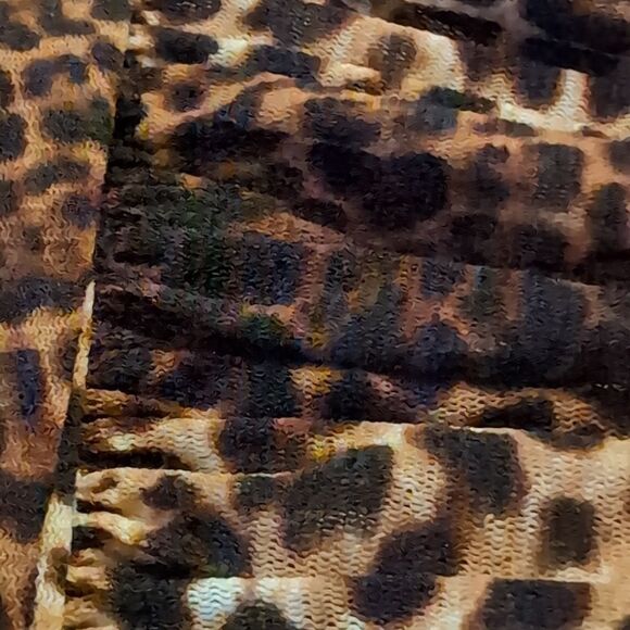 SUE WONG ANIMAL PRINT Draped Ruched ONE-SHOULDER SHEATH DRESS sz 8 - Picture 12 of 12